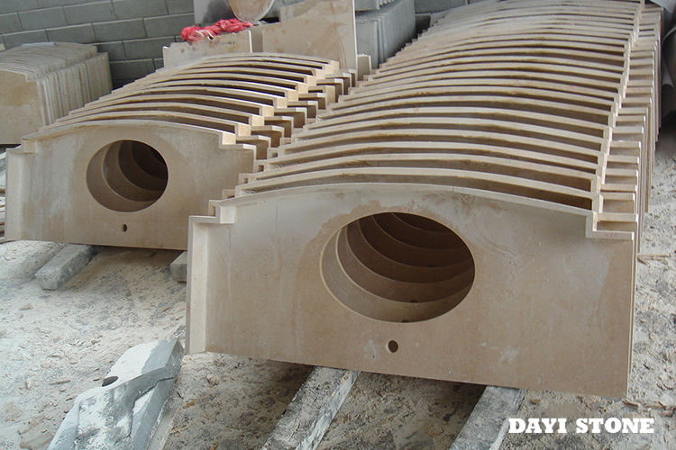 Yellow Marble Stone Vanitytop Polished - Dayi Stone
